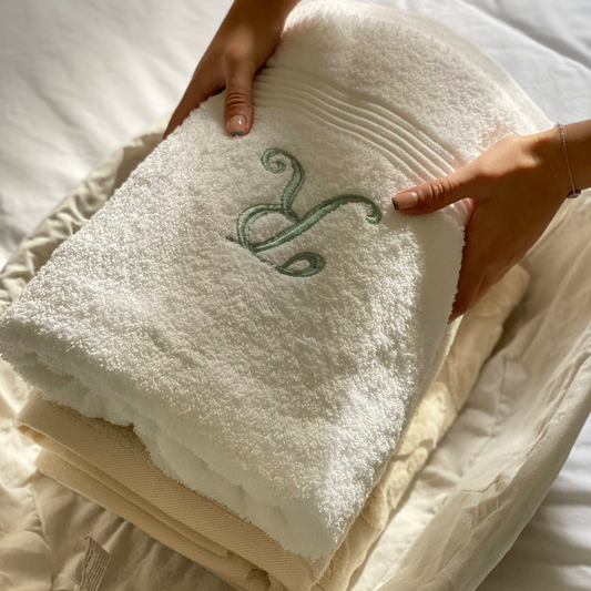 Personalized White Towel 600g