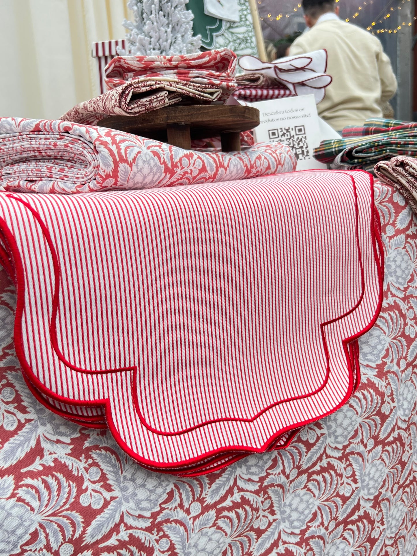 Individual Algodão riscas